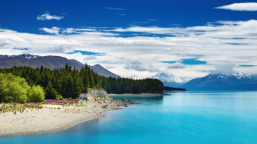 Lake Pukaki New Zealand Landscape Wallpaper HD for Desktop 915x515