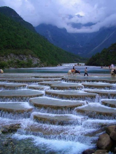 Baishuitai Terase bele vode Kina